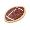 Sports Ball Theme Computerized Towel Fabric Embroidery Iron on Cloth Patches PATC-WH0007-23F-2