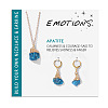 Nuggets Natural Apatite Pendant Necklaces & Earrings Sets for Women WG0BEC3-04-1