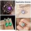 60Pcs 15 Styles Acrylic Rhinestone Flat Back Cabochons GACR-YW0001-05A-6