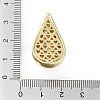 Rack Plating Brass Micro Pave Clear Cubic Zirconia Pendants KK-H474-18G-02-3