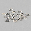 304 Stainless Steel Open Jump Rings Oval Jump Rings X-STAS-Q186-03-8x5mm-1