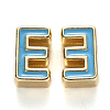 Rack Plating Alloy Enamel Beads ENAM-S122-033E-NR-2