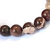 Natural Zebra Jasper Round Bead Strands G-E334-4mm-12-2