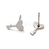 Non-Tarnish 304 Stainless Steel Stud Earrings EJEW-P244-03P-2