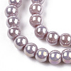 Electroplate Opaque Glass Beads Strands X-GLAA-T032-P4mm-AB07-2