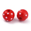 Dyed Natural Wooden Beads LS-WOOD-O005-01G-2