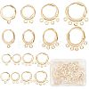 CREATCABIN 50Pcs 4 Style Rack Plating Brass & 304 Stainless Steel Leverback Earring Findings DIY-CN0002-53-1