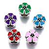 Alloy Enamel European Beads MPDL-T005-006-RS-1