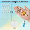 DIY Alloy Bar Beadable Keychain Making Kits DIY-YW0008-76-2