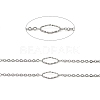 Tarnish Resistant Handmade 304 Stainless Steel Rhombus Link Chains CHS-G025-02P-2