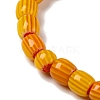 Handmade Lampwork Chevron Beads Strands LAMP-K041-01A-17-4