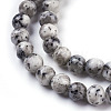 Faceted Round Natural Agate Beads Strands X-G-S133-07-3