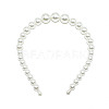 Plastic Imitation Pearls Hair Bands OHAR-PW0007-20A-1