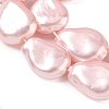 Electroplate Opaque Glass Imitation Pearl Strands EGLA-D302-02C-3