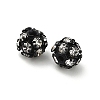 6mm Brass Crystal Rhinestone Beads KK-S519-01A-EB-1