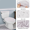 2Pcs 2 Colors Polyester Toilet Lid Dust Cover AJEW-CN0003-20B-5