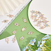 CHGCRAFT 36Pcs 6 Colors Alloy Enamel Connector Charms FIND-CA0007-18-5