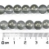 Frosted Transparent Glass Bead Strands X1-GLAA-P065-8mm-12-3