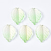 Spray Painted Glass Pendants GLAA-N042-004-4