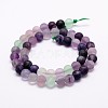 Natural Fluorite Bead Strands G-A163-06-6mm-2