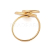 304 Stainless Steel Open Cuff Ring Findings STAS-E124-05O-G-3
