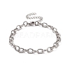 Non-Tarnish 304 Stainless Steel Cable Chain Bracelet for Men Women BJEW-E031-01P-05-1