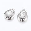 Tarnish Resistant 304 Stainless Steel Pendant Rhinestone Settings STAS-G146-05P-1