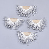 Polycotton(Polyester Cotton) Tassel Pendant Decorations X-FIND-T041-15-1