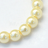 Baking Paint Pearlized Glass Pearl Round Bead Strands HY-Q003-4mm-21-2