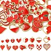 30Pcs 15 Styles Alloy Pendants FIND-YW0005-13-1
