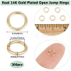 Beebeecraft 300Pcs Brass Jump Rings KK-BBC0013-44-2