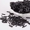 Glass Bugle Beads SEED-E001-12mm-49#-1