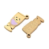 304 Stainless Steel Enamel Pendants SA-CBAD60D-08G-03-2