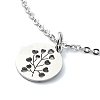 Non-Tarnish 304 Stainless Steel Pendant Necklaces NJEW-B078-03P-1