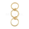 Brass Micro Pave Cubic Zirconia Plain Band Finger Rings for Women RJEW-P160-01D-G-5