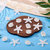 26Pcs 2 Styles UV Plating Ocaen Theme Transparent Resin Cabochons CRES-TA0001-54-5