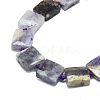 Natural Purple Fluorite Beads Strands G-F725-35-3