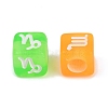 Opaque Acrylic Beads OACR-H052-03A-2