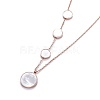 304 Stainless Steel Pendant Necklaces NJEW-I232-21RG-2