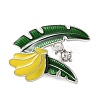 Fruit Theme Alloy Micro Pave Cubic Zirconia & Enamel Pendant Brooches CU-E001-03P-1