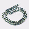 Electroplated Non-magnetic Synthetic Hematite Beads Strands G-P367-E03-2