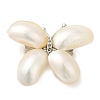 Butterfly Natural White Shell Brooches JEWB-E031-05P-1