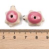 Handmade Bright Glazed Porcelain Beads PORC-CJC0009-03F-3