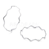 Non-Tarnish 304 Stainless Steel Wave Finger Rings RJEW-G298-01P-1