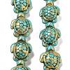 Synthetic Turquoise Dyed Beads Strands G-P507-05R-1