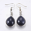 Natural & Synthetic Mixed Stone Dangle Earrings EJEW-P143-A-2