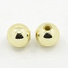 Plating Plastic Acrylic Round Beads PACR-L003-6mm-LG-2