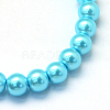 Baking Paint Pearlized Glass Pearl Round Bead Strands X-HY-Q003-12mm-48-2