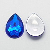 Acrylic Rhinestone Flat Back Cabochons GACR-Q010-10x14-03-2