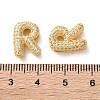 Rack Plating Brass Micro Pave Cubic Zirconia Slide Charms KK-C084-34G-R-3